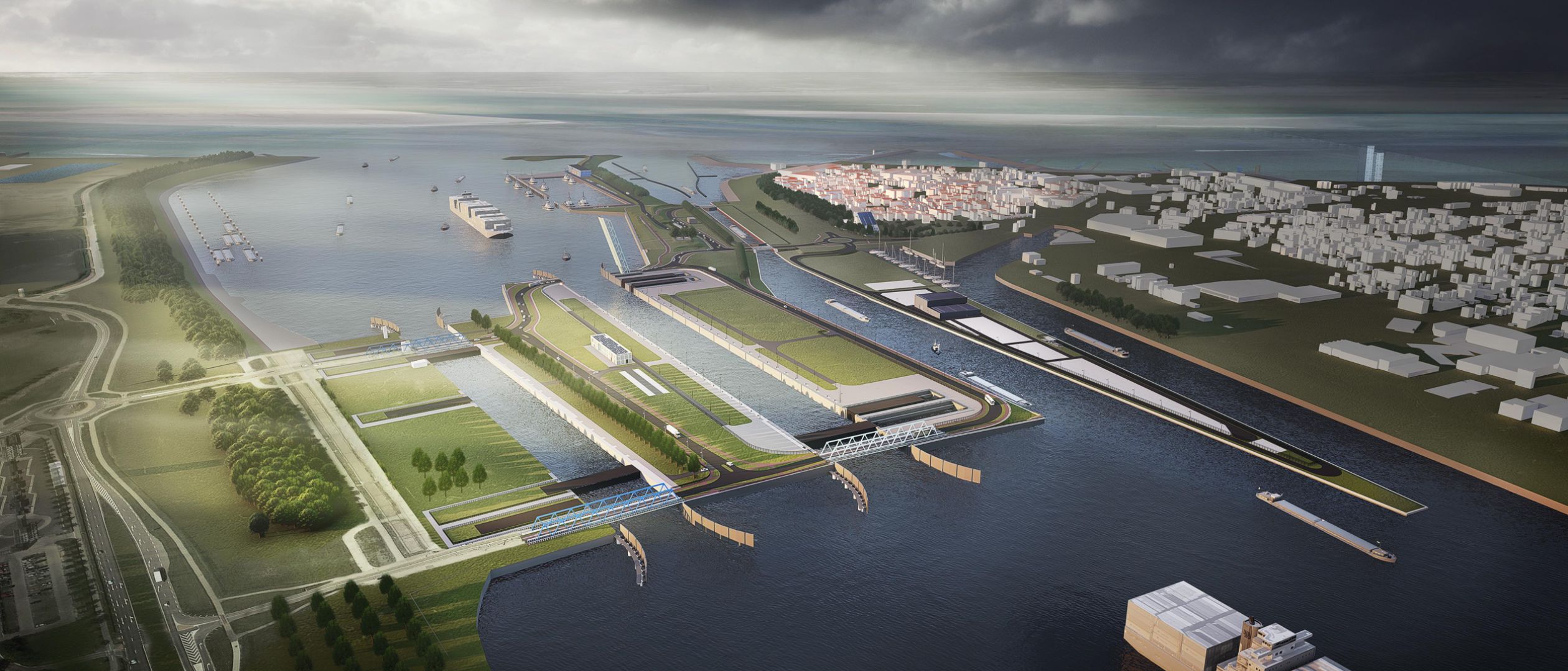 Nieuwe Sluis Terneuzen (NST) Landscape Plan, Terneuzen